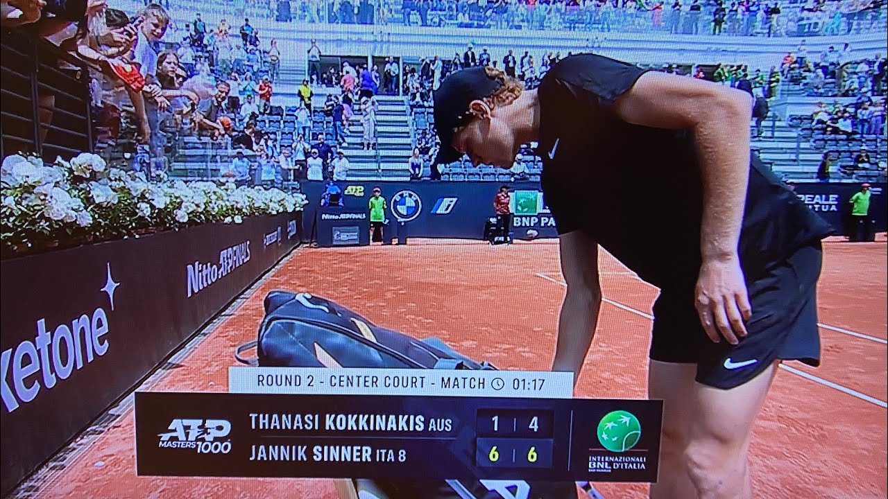 Internazionali D Italia Sinner Kokkinakis 6 1 6 4 VITTORIA PAZZESCA 