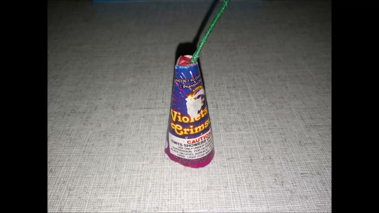 Phantom Violets & Crimson Mini Cone Fountain (1080p)