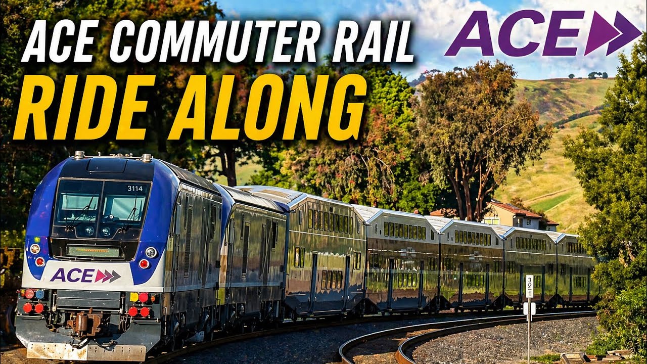 Ace Train Ridership Smoothest Train Ride? ACE Commuter Rail San Jose to Fremont FULL Ride ...