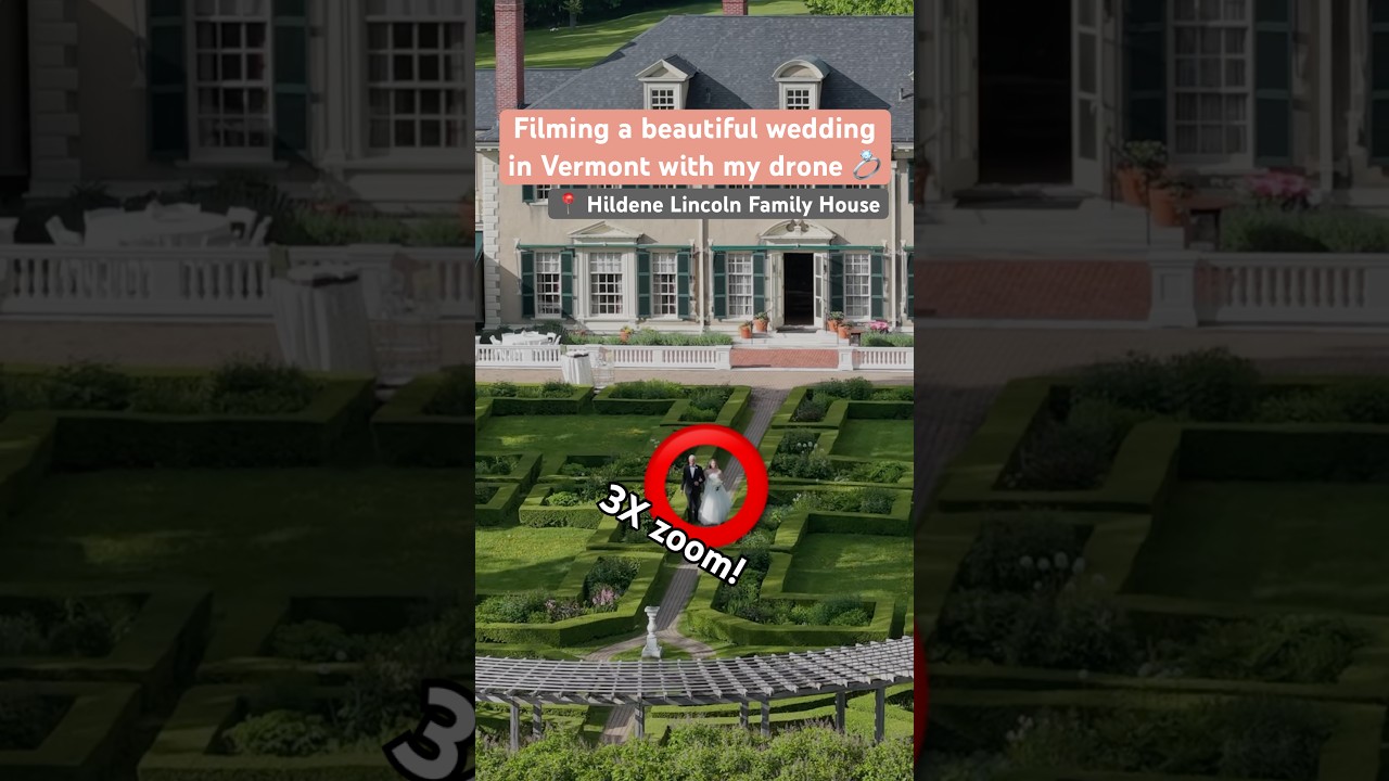 Putting the DJI Air 3S 3X zoom camera to work filming a wedding 👰 #djiair3s