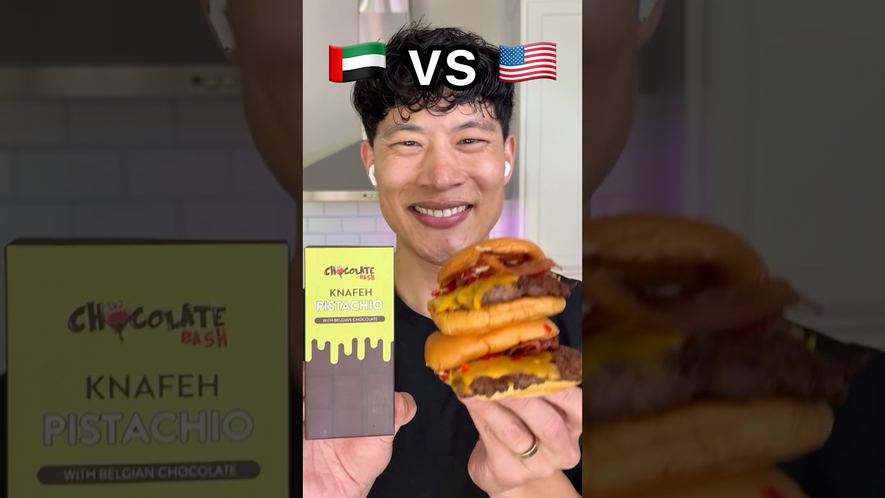Dubai Chocolate 🇦🇪 vs American Smash Burger 🇺🇸