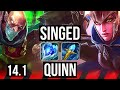 Singed vs quinn top  500 games  na master  141