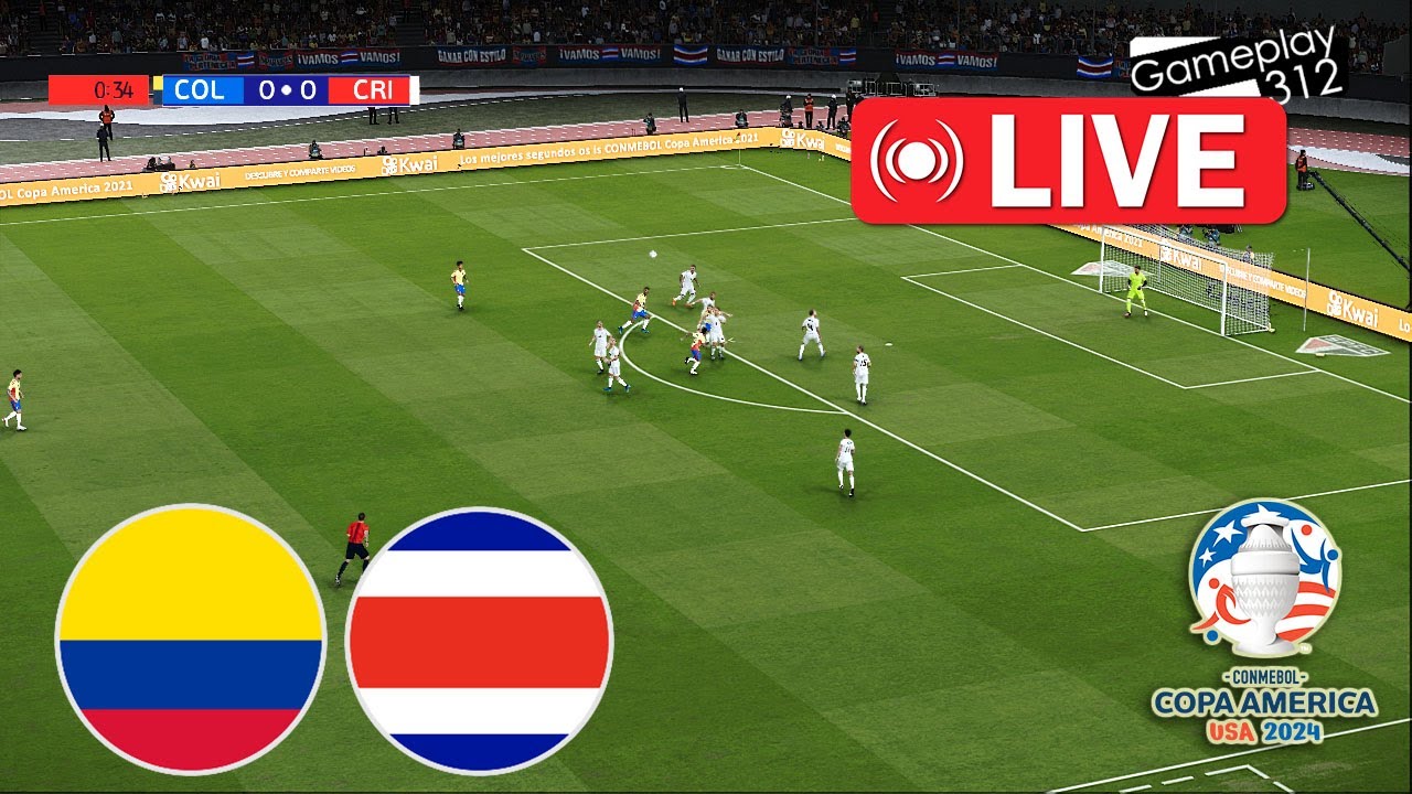 🔴 Colombia vs Costa Rica EN VIVO | Partido EN VIVO hoy simulación y ...