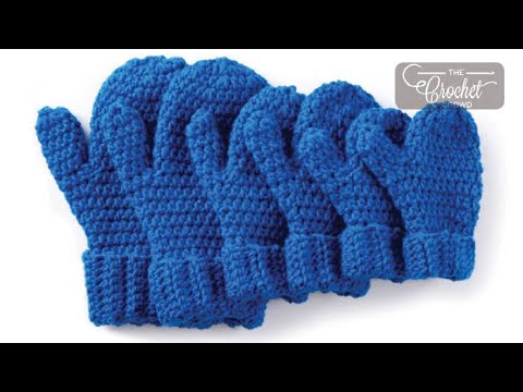 Crochet Child Mittens Pattern | EASY | The Crochet Crowd