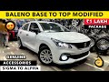 2025 BALENO BASE TO TOP MODIFIED WITH PRICE ✅ BALENO AUTO FOLD MIRROR ✅ BALENO SIGMA MODIFICATION