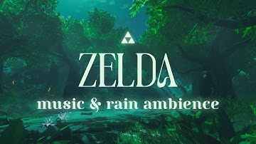 A Stormy Night in Hyrule ⛈️🌲 Peaceful Zelda BOTW & TOTK Sleep Music Ambience 🌙 Heavy Rain & Thunder