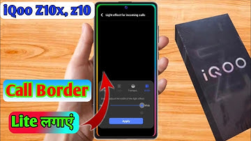 iqoo z10x incoming call setting, iqoo z10x incoming call light setting