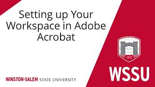 Setting Up Your Workspace in Adobe Acrobat