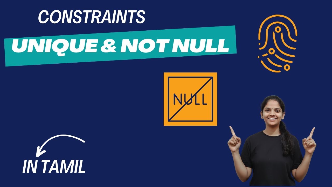 MySQL : UNIQUE AND NOT NULL CONSTRAINT IN MYSQL? - YouTube