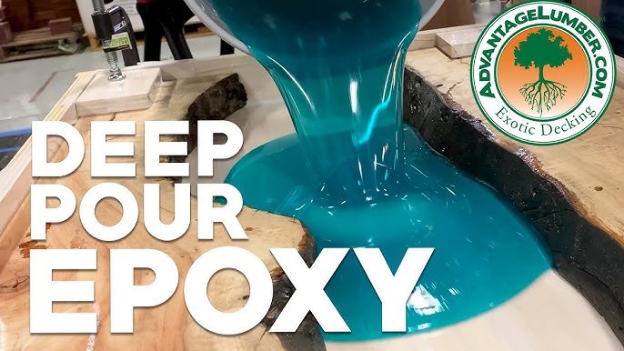 How to Mix and Pour Deep Pour Epoxy Resin - [LIVE EDGE DEEP POUR] 