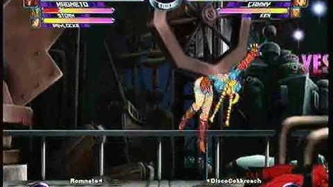 MvC2 Online (360): Brett (MSP) vs DiscoCokkroach (Guile/Cammy/Ken) 2 .:5.4.10:.
