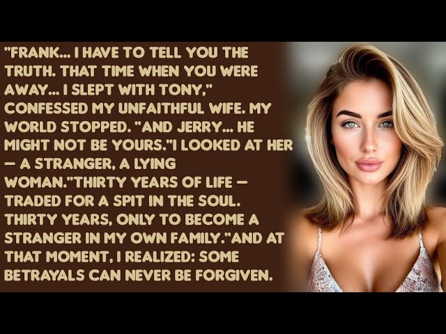 Outline Video "Frank... I have to tell you the truth. That time when you were away... I slept with Tony,"confessed