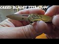 Titanium Tactical Folding Knife Neck knife Pure T5 TITANIUM
