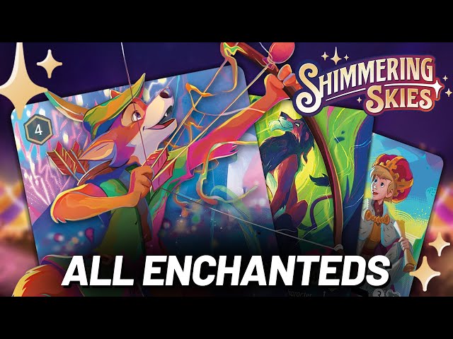 ENCHANTED CARDS FULL LIST! | All 18 Disney Lorcana Enchanted Cards for  Shimmering Skies