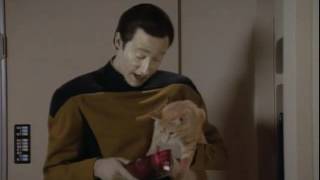 Star Trek TNG - Data feeds Spot