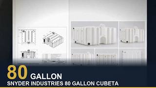 80 Gallon Cubetainer Tank with Brass - Snyder Industries 1032100N95401 Specs, Dimensions & Weight