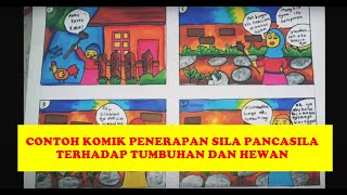 Karya BDR Siswa - Contoh Komik Penerapan Sila Pancasila - Kelas VI SD Muh Brosot