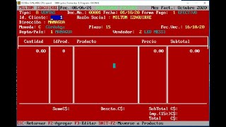 Clipper 5.3 en Windows 10 x64 - Lección 11 - Factura