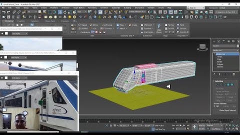 3DsMax Tutorials, Learn 3D Modeling  Vande Bharat Express Train from Scratch in 3Dsmax ( Part 3)