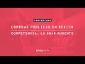 Conferencia de prensa Compras Públicas en México. Competencia: la gran ausente