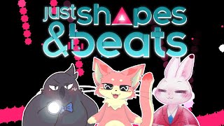 【Just Shapes & Beats】1匹と2羽でリズム地獄？！【ケモVコラボ】