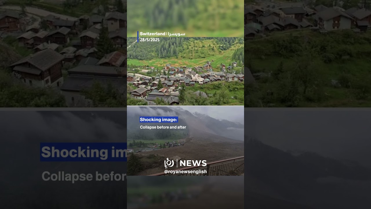 Massive glacier collapse buries parts of Swiss village