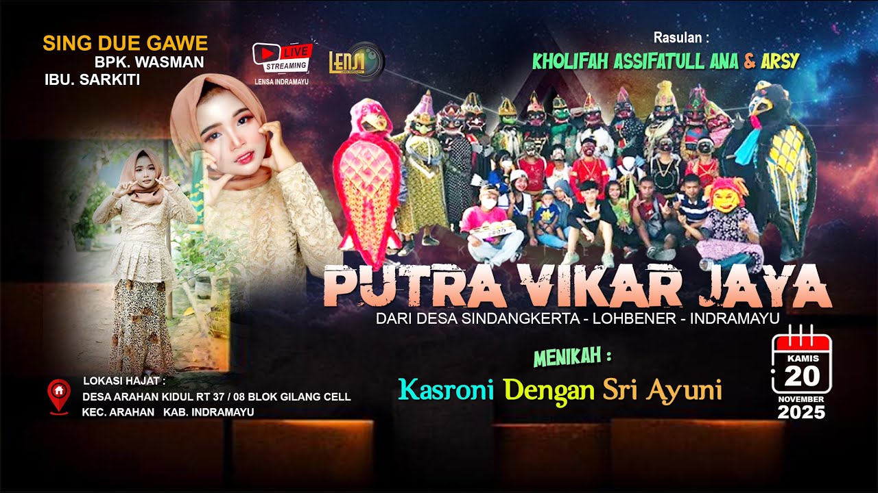 🔴 [LIVE] SIANG REOG PUTRA VIKAR JAYA II BPK. WASMAN IBU. SARKITI II DESA ARAHAN KIDUL