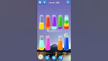 Water Sort Puzzle Game Level 288 #watersortpuzzle #watersortgame #mobilegame #colorpuzzle #games