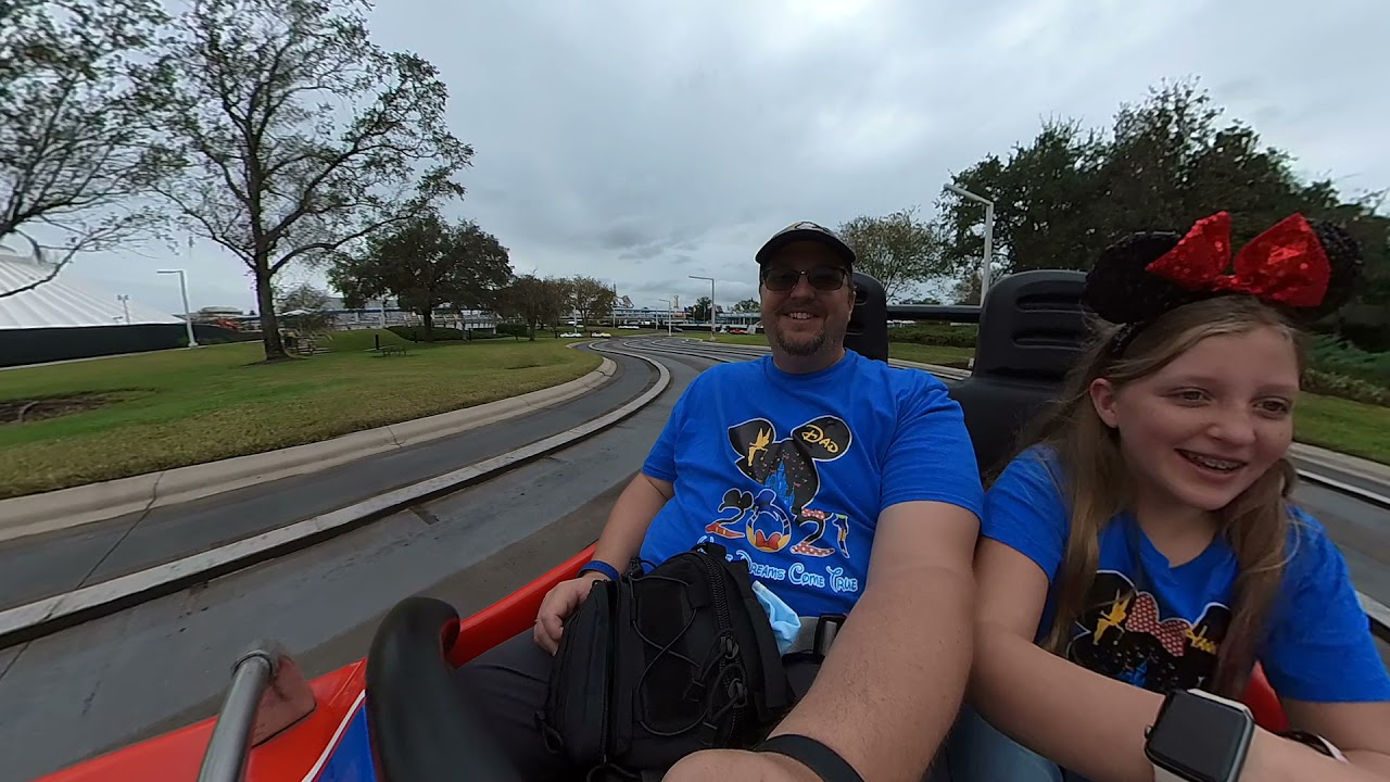 Tomorrowland Speedway Disney World Full Ride