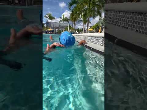KID ALMOST THROWS UP IN POOL
