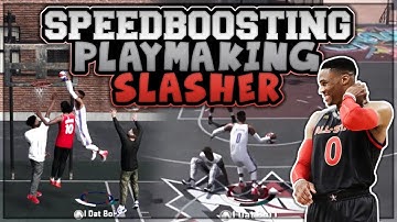 MY PLAYMAKING SLASHER CAN SPEEDBOOST!!! HUMAN HIGHLIGHT REEL!!! NBA 2K18
