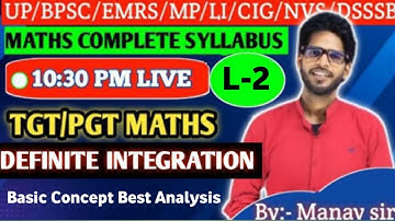 L2, TGT PGT MATHS| Lt UP TGT MATHS / EMRS / DSSSB / BPSC / KVS definite integration short Trick