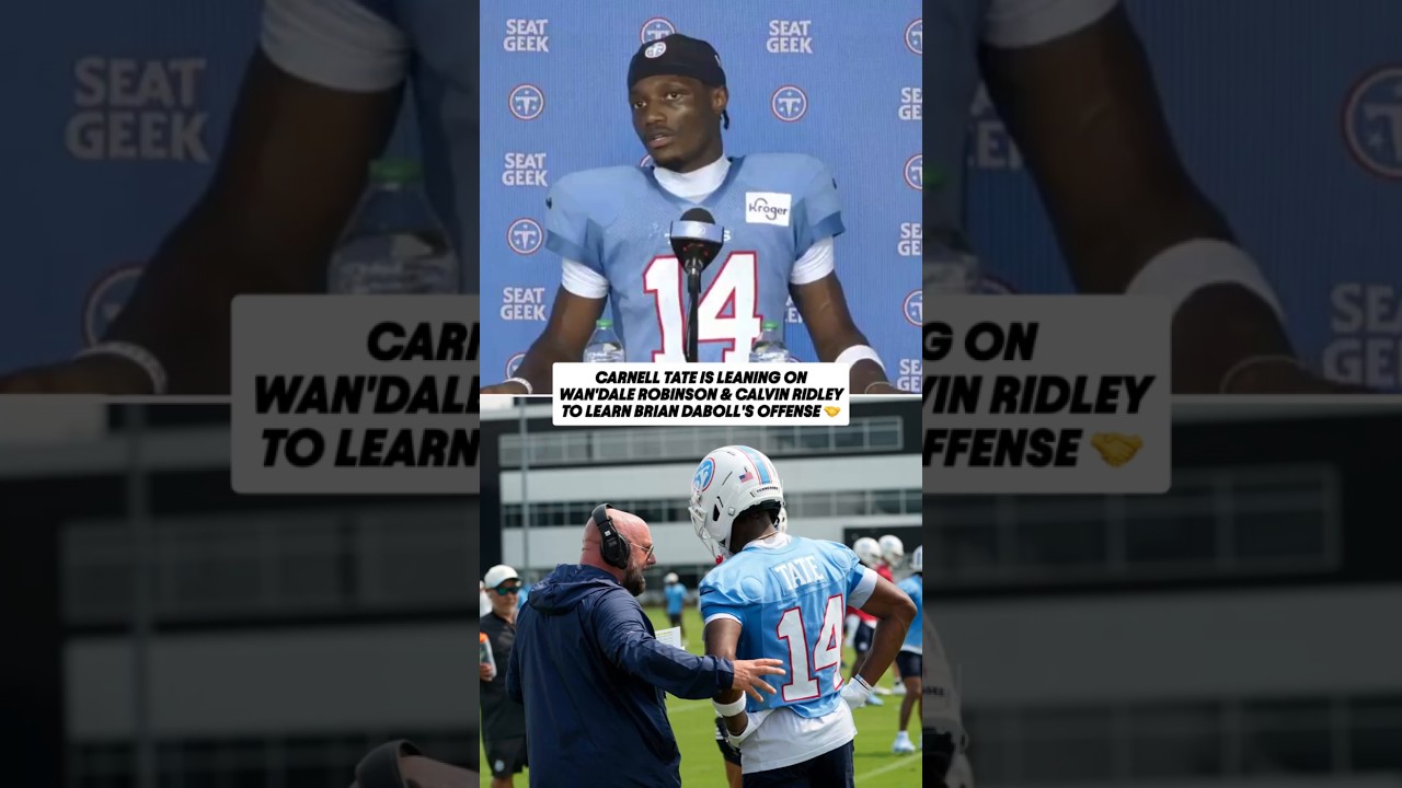 Carnell Tate is taking notes from the vets ✍️