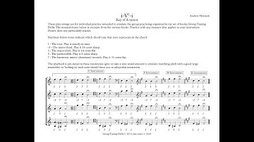 Tuning Drills: i-V7-i in A minor