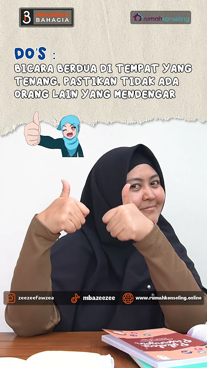 Do's & Don'ts bertengkar
