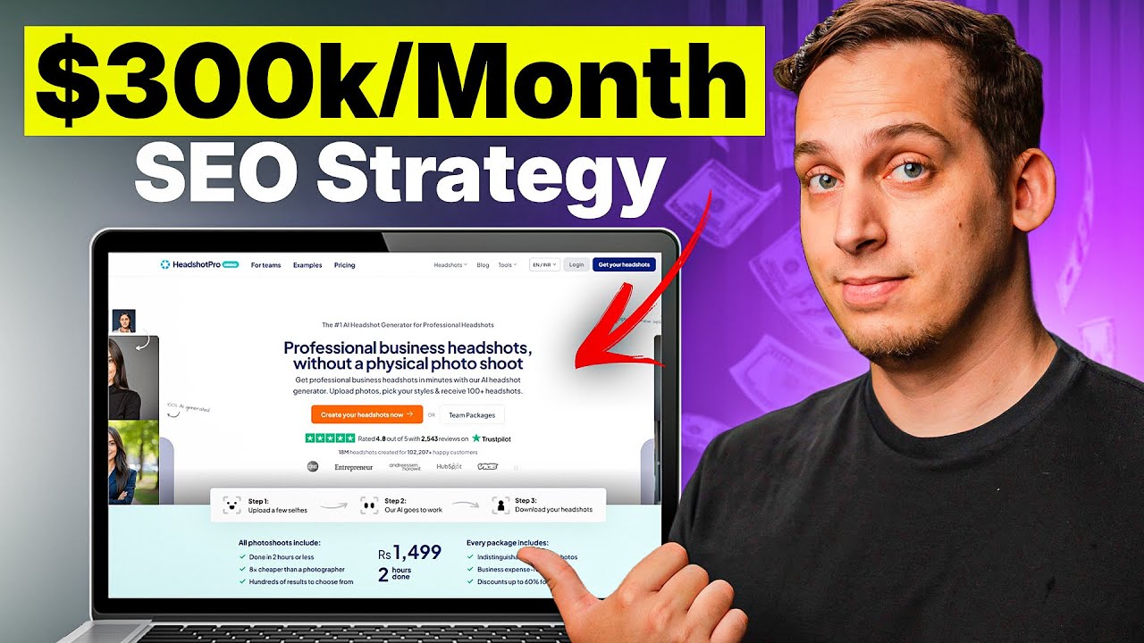 $300k/Month SEO Strategy You can Copy | HeadshotPro Programmatic SEO