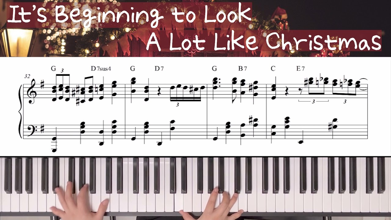 It's beginning to look a lot like christmas/Jazz Christmas Carol 재즈 크리스마스 캐롤/Piano Sheet music 피아노악보
