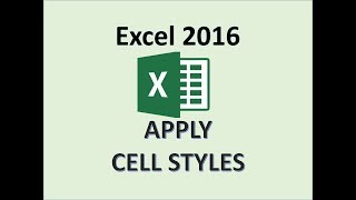 Excel 2016 - セル スタイル - 見出し計算 MS で入力形式のセル スタイル チュートリアルを適用する方法