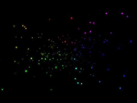 Black Screen Coloured Particles Effect | No Copyright Background HD Video