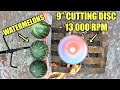Metal Cutting Disc Exploding 13 000 RPM | This is Why You Shouldn't Remove the Grinder Guard!