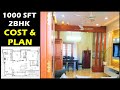 1000 sft Double Bedroom House Home Tour and Cost [With Plan] - Beautiful home within budget