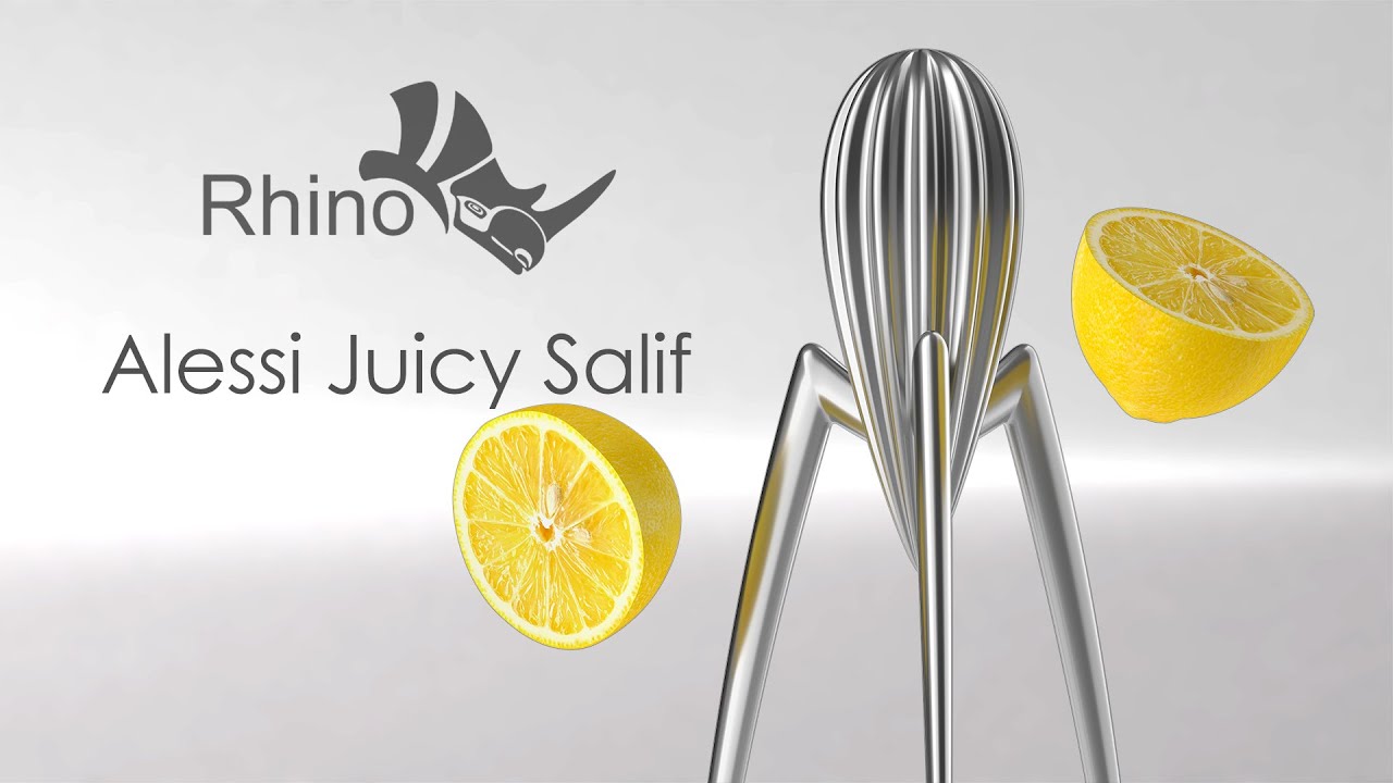 Rhino - Alessi Juicy Salif / 火星人榨汁器 - YouTube