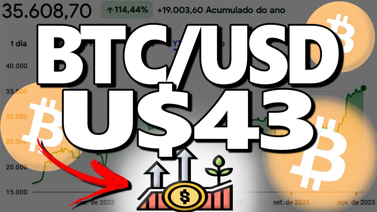 BITCOIN A 43 MIL DOLARES EM 2024? VALE A PENA INVESTIR EM BITCOIN HOJE