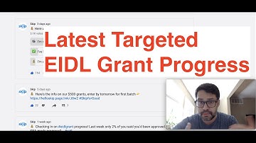 Latest Targeted EIDL Grant Progress and Guzman
