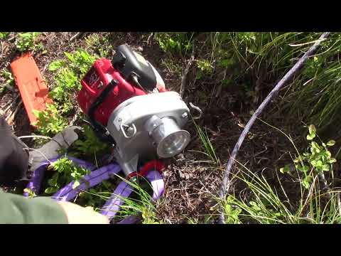 PCW3000 Portable Gas Powered Winch Setup and Operation--some important notes