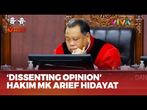 [FULL] Hakim MK Arief Hidayat Bacakan Dissenting Opinion