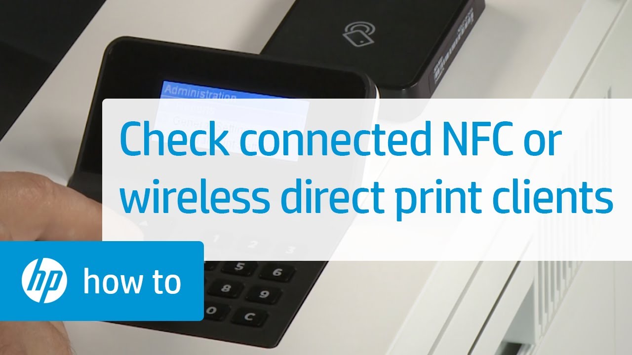 Checking the Number of Connected NFC or Wireless Direct Print Clients