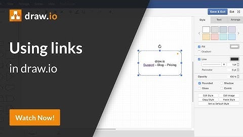 How to add links to shapes and text - draw.io Diagrams for Confluence
