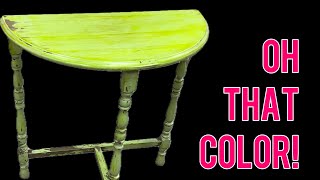 Saving a Green Half Moon Table | Furniture Flip by HVAC Shop Talk 255 views 3 months ago 5 minutes, 30 seconds