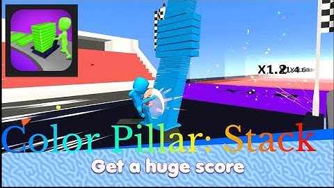 ✅Color Pillar: Stack - All Levels Gameplay Android,ios (Levels) (1 - 4 ) 2022 my gameplay video